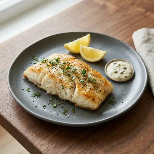 Bacalhau fresco congelado na air fryer, lombos dourados com alho e colorau