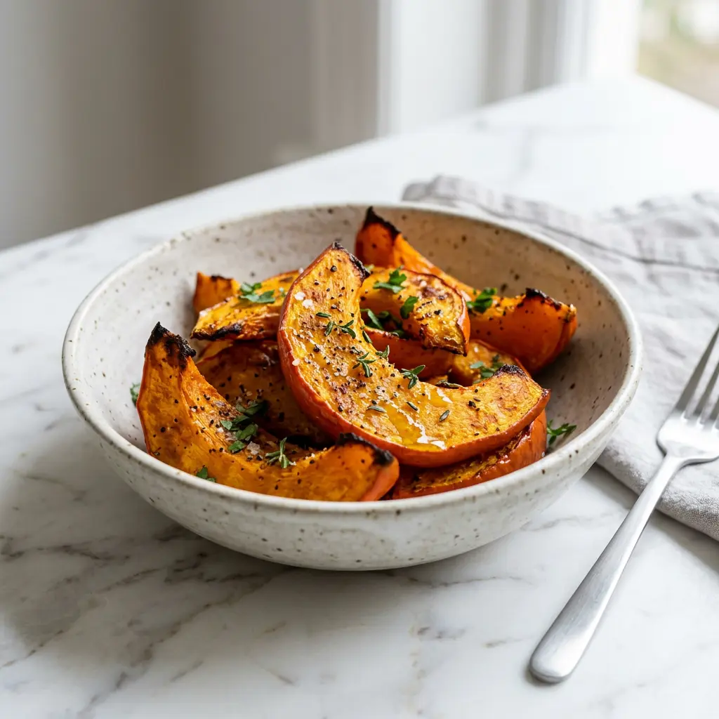 Foto de Abóbora Hokkaido na air fryer pronto na airfryer