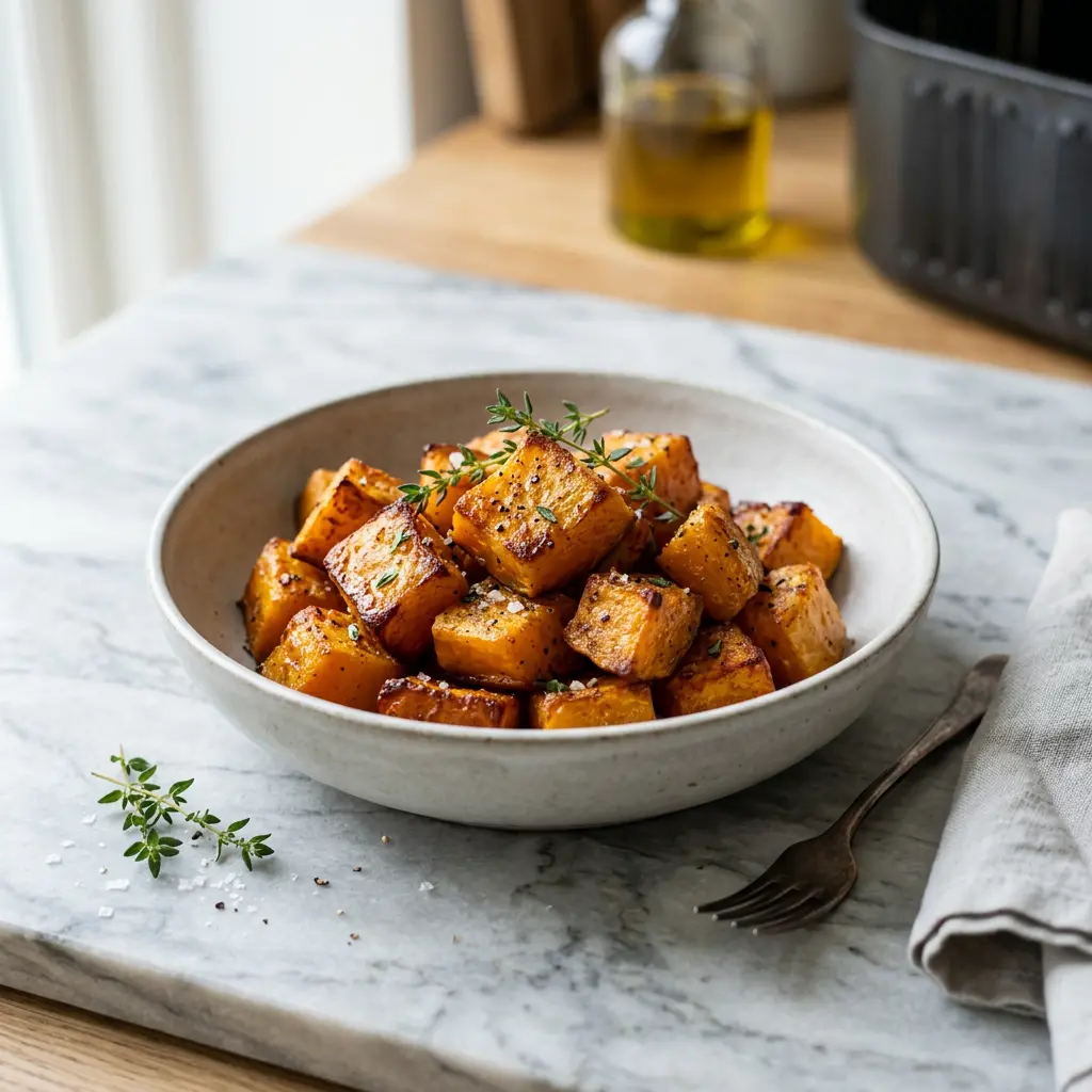 Foto de Abóbora na air fryer pronto na airfryer