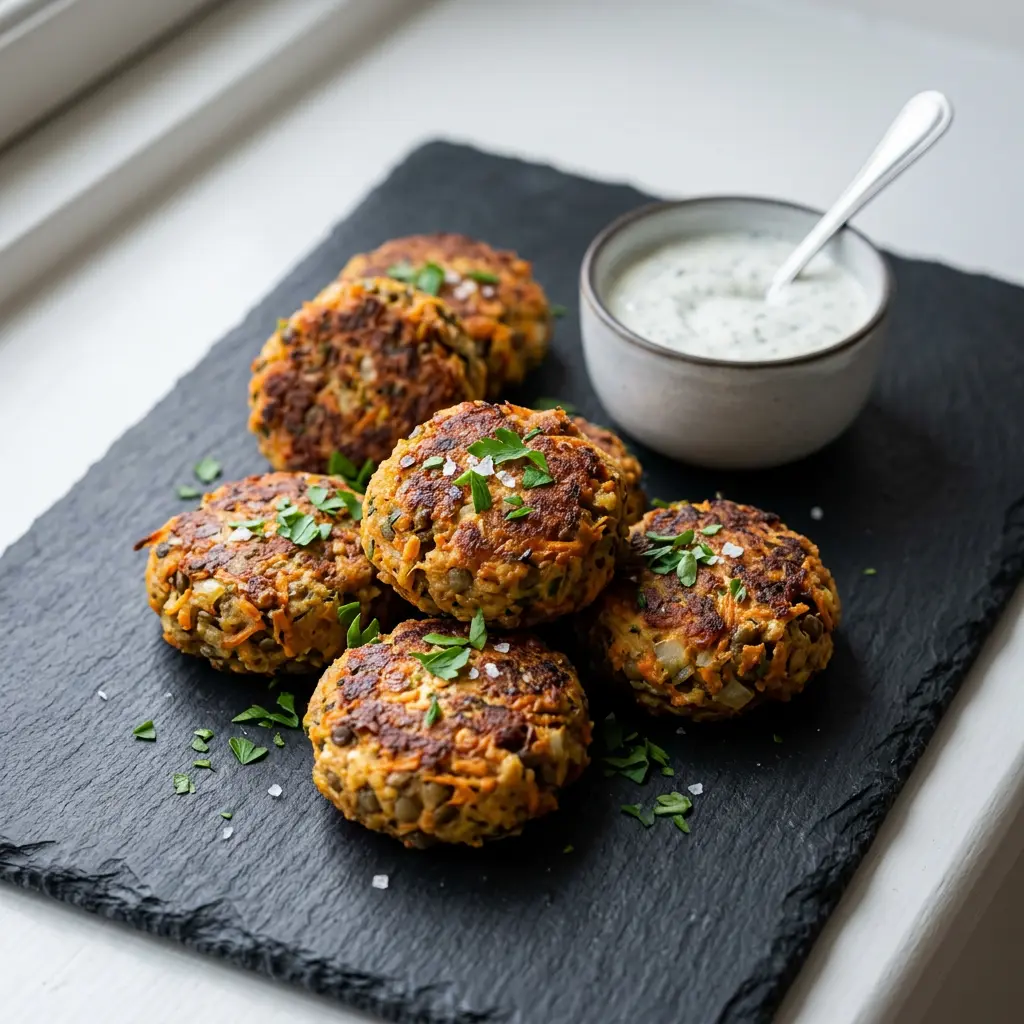Foto de Almôndegas vegetarianas na air fryer pronto na airfryer