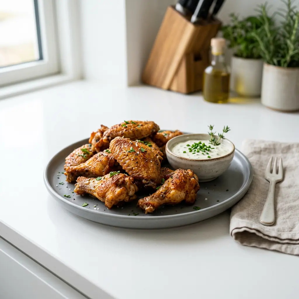 Foto de Asas de frango na air fryer pronto na airfryer