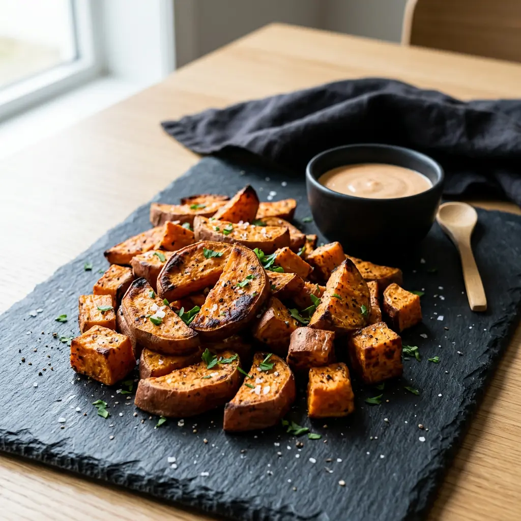 Foto de Batata-doce na air fryer pronto na airfryer