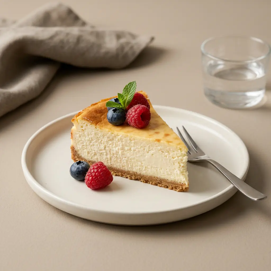 Foto de Cheesecake na air fryer pronto na airfryer