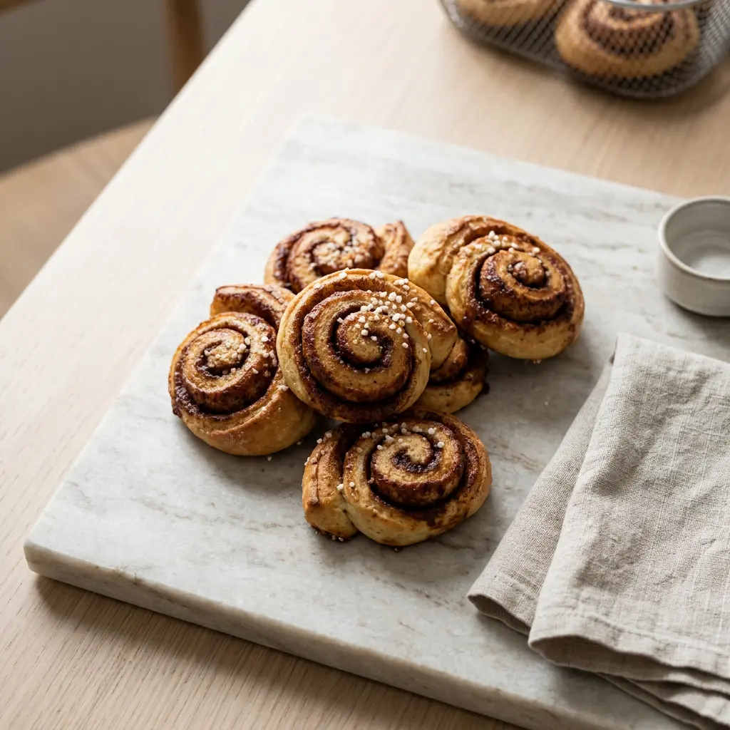 Foto de Cornucópias de canela na air fryer pronto na airfryer