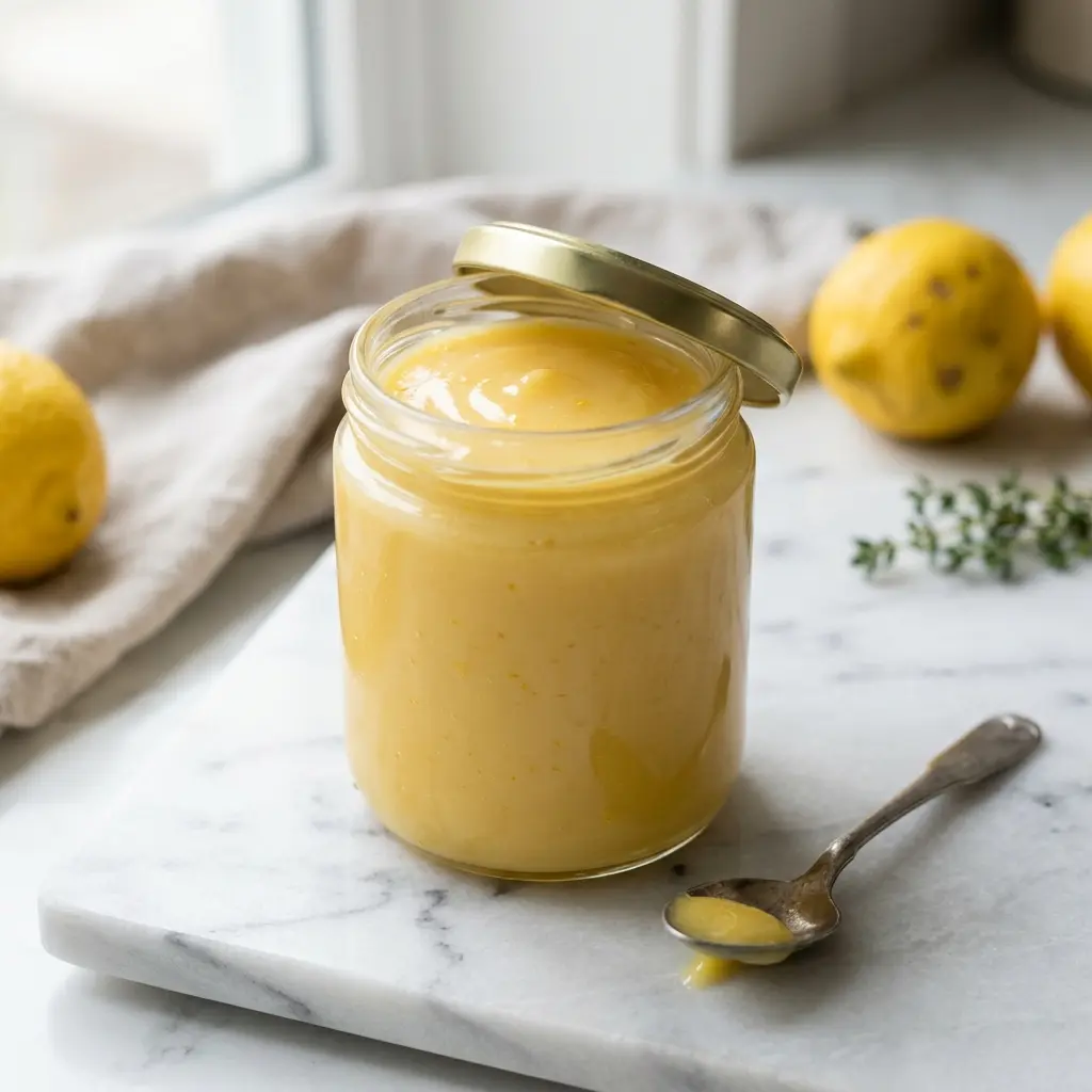 Receita de Creme de limão servida quente numa taça