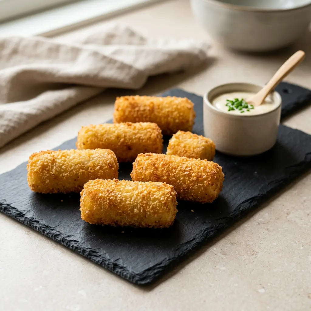 Foto de Croquetes de batata na air fryer pronto na airfryer