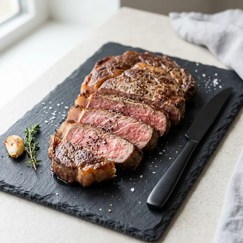Foto de Entrecôte na air fryer pronto na airfryer