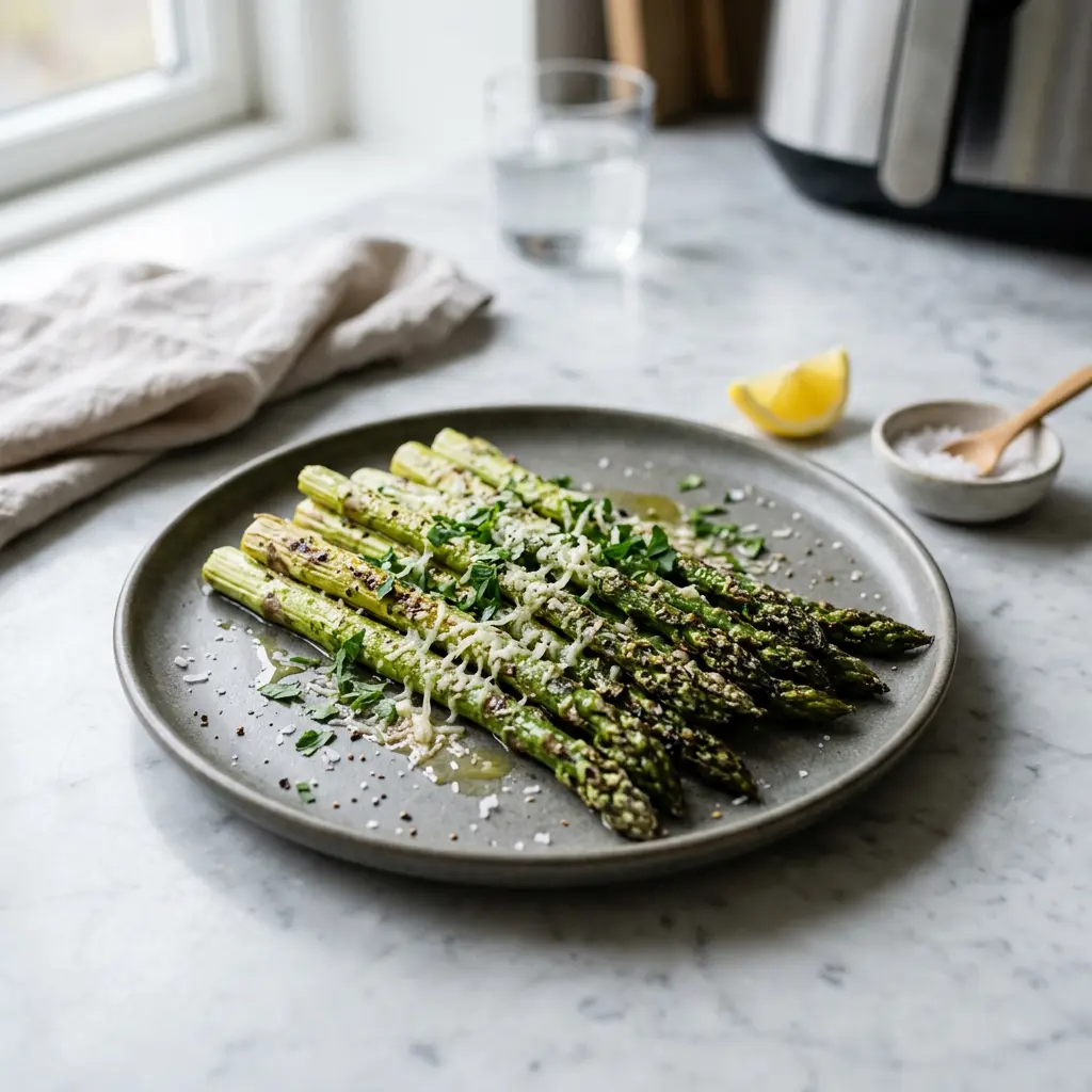 Foto de Espargos na air fryer pronto na airfryer