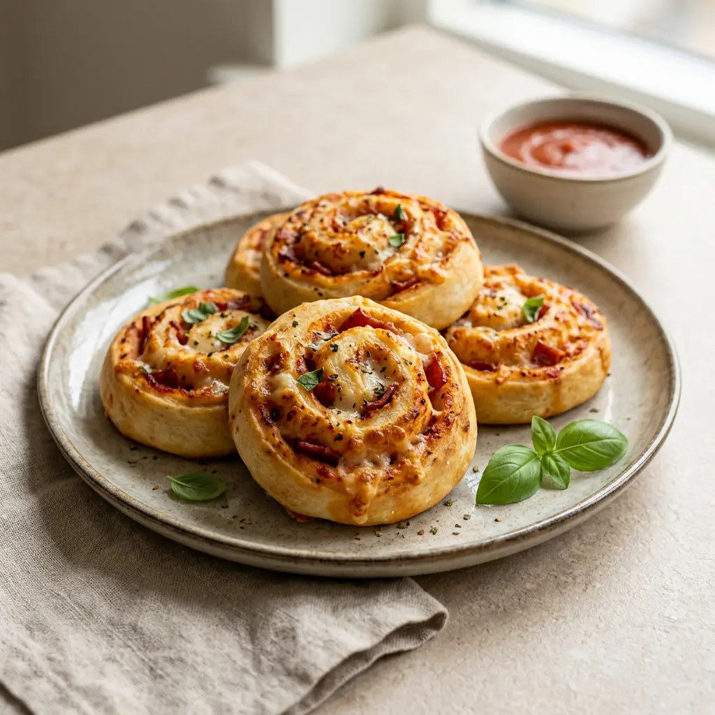 Foto de Espirais de pizza na air fryer pronto na airfryer