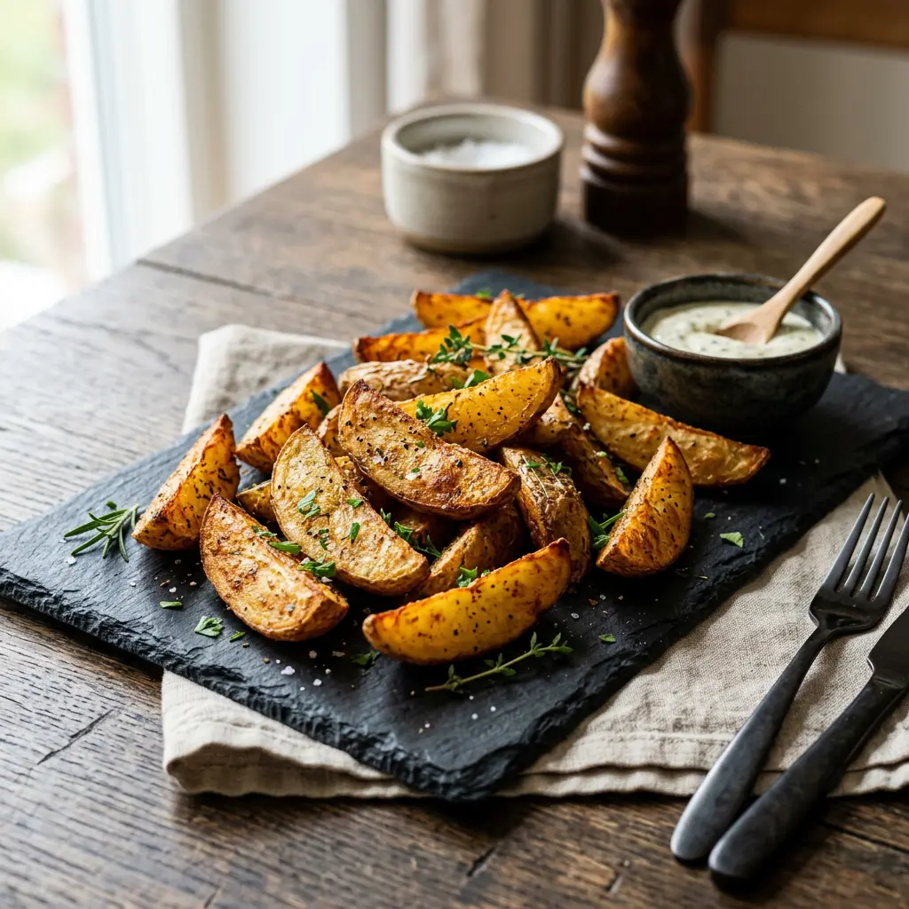 Foto de Gomos de batata na air fryer pronto na airfryer