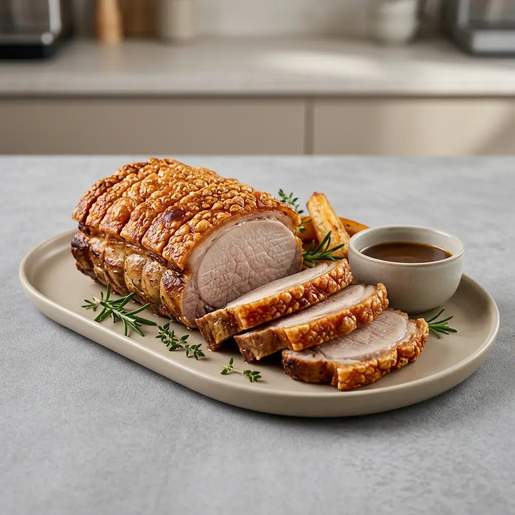 Foto de Lombo de porco assado na air fryer pronto na airfryer