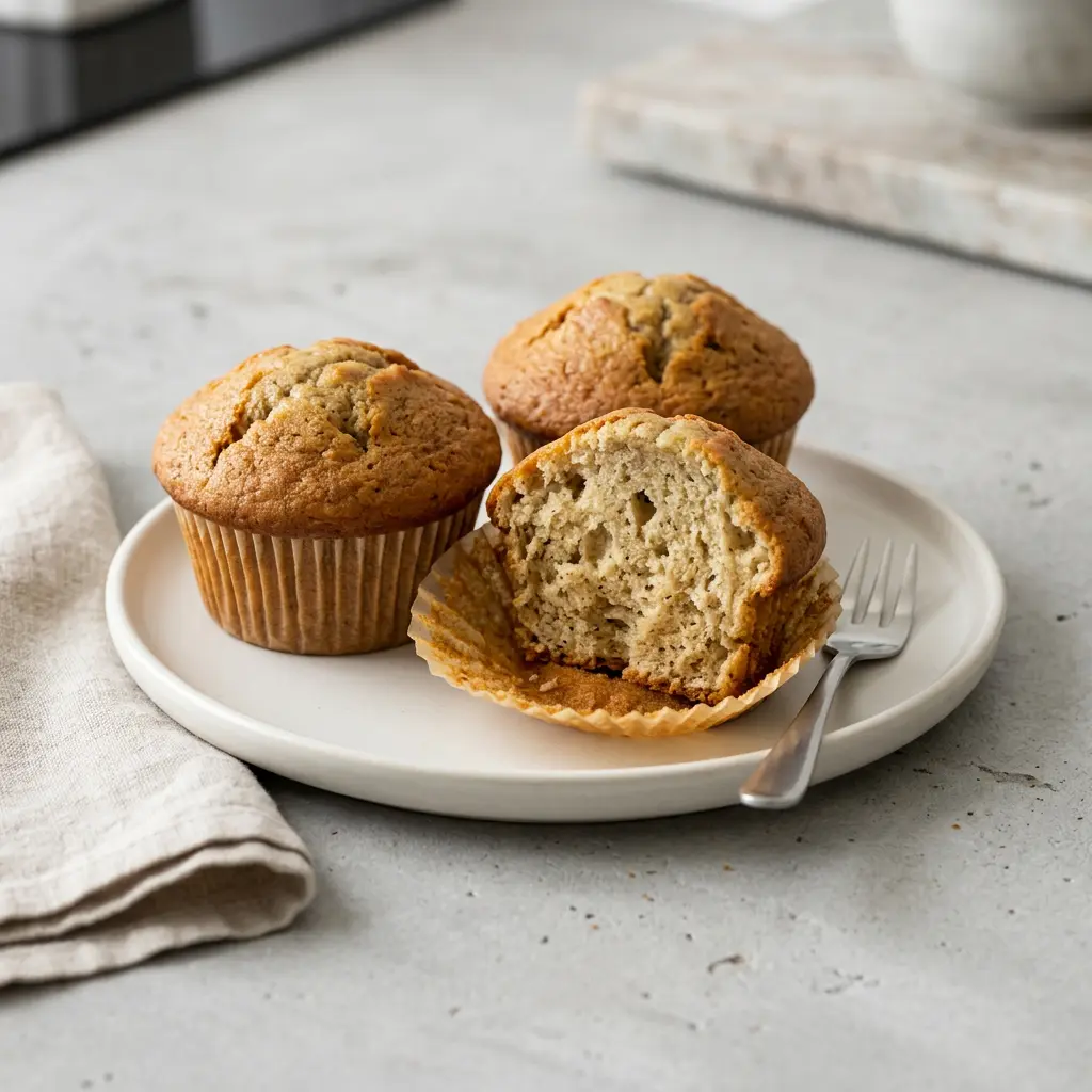 Foto de Muffins de banana na air fryer pronto na airfryer