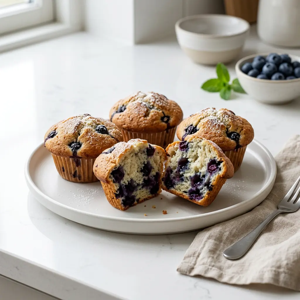 Foto de Muffins de mirtilo na air fryer pronto na airfryer