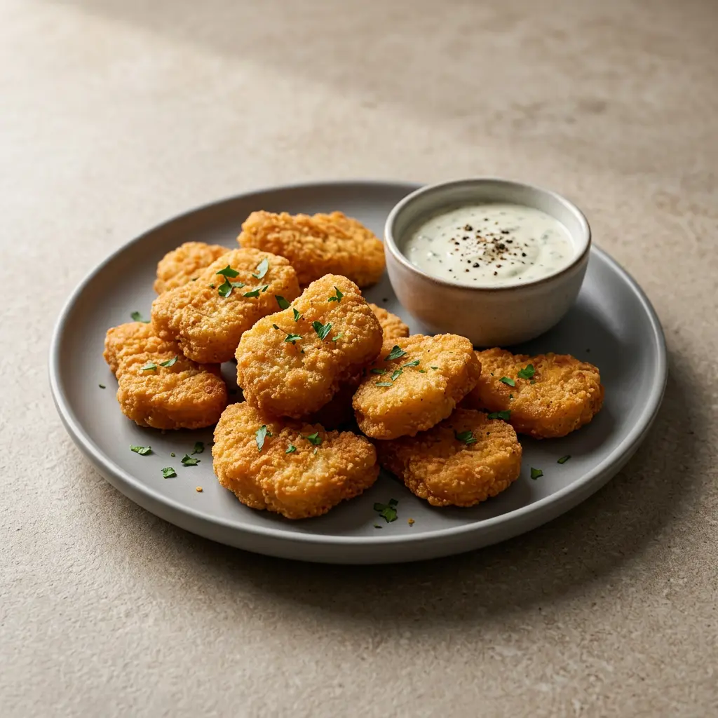 Foto de Nuggets de frango congelados na air fryer pronto na airfryer