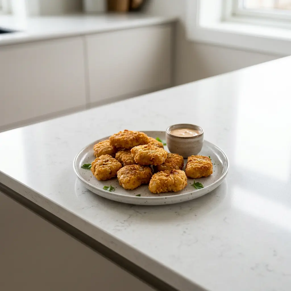 Foto de Nuggets de frango na air fryer pronto na airfryer