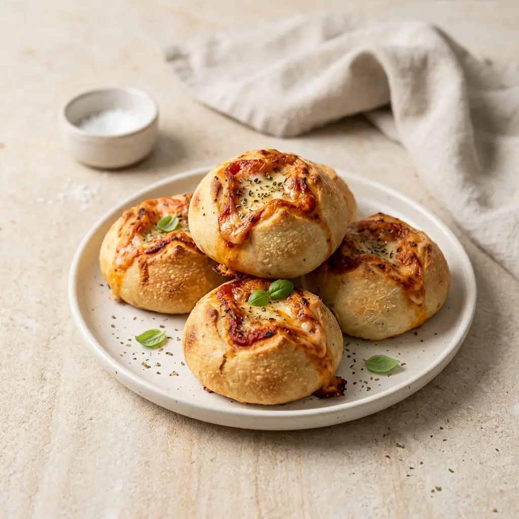 Foto de Pãezinhos de pizza na air fryer pronto na airfryer