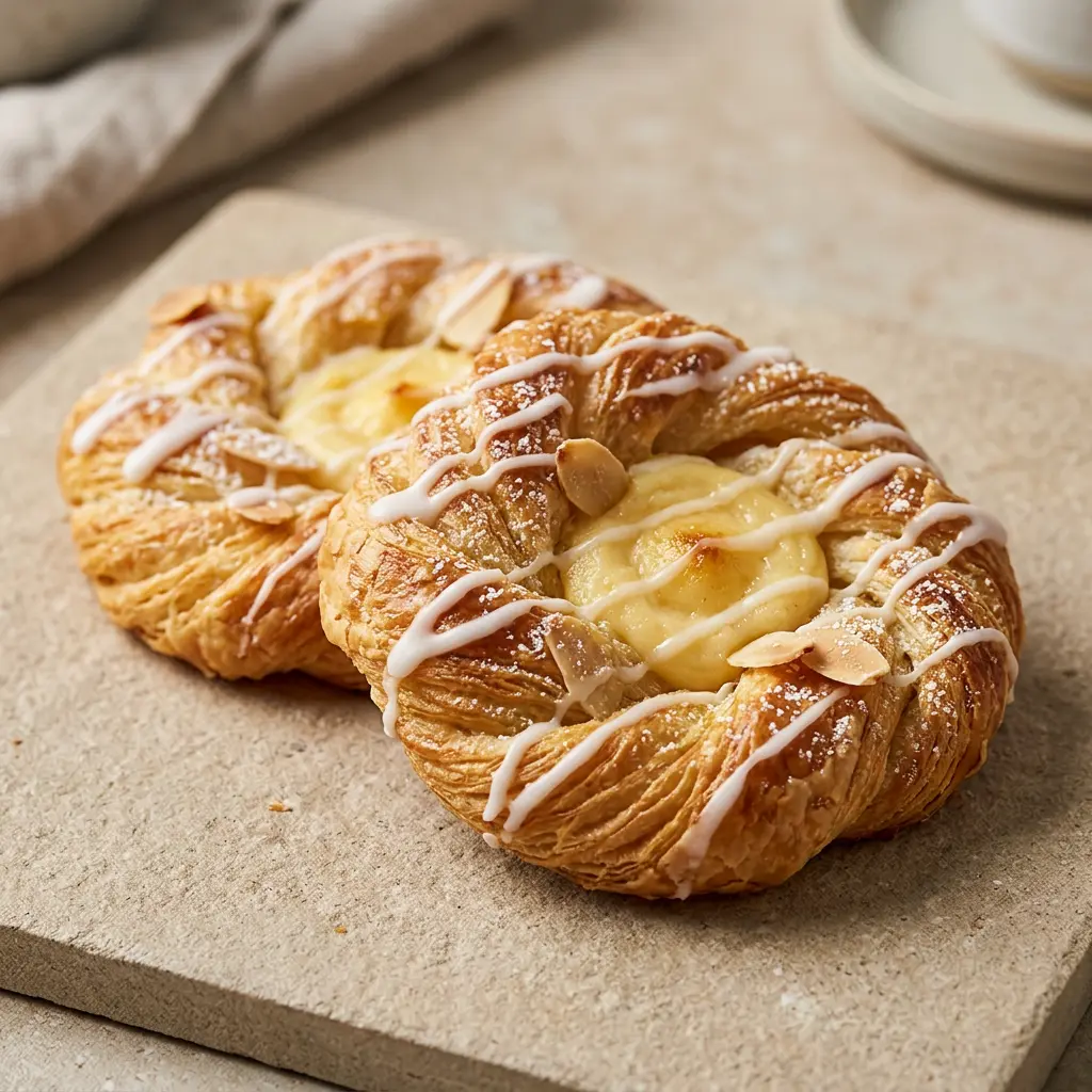Foto de Pastelaria dinamarquesa na air fryer pronto na airfryer