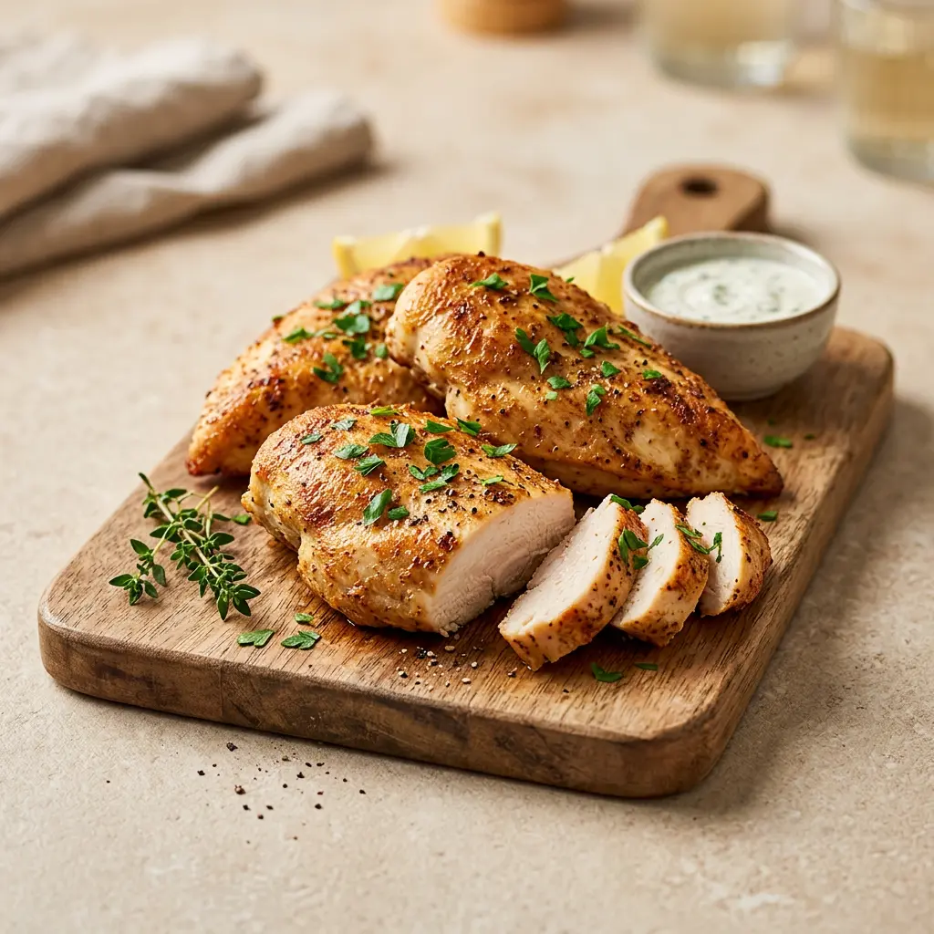 Foto de Peito de frango na air fryer pronto na airfryer