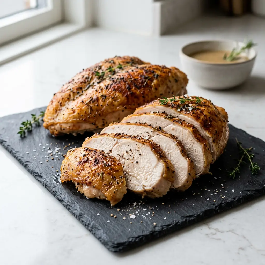 Foto de Peito de peru na air fryer pronto na airfryer