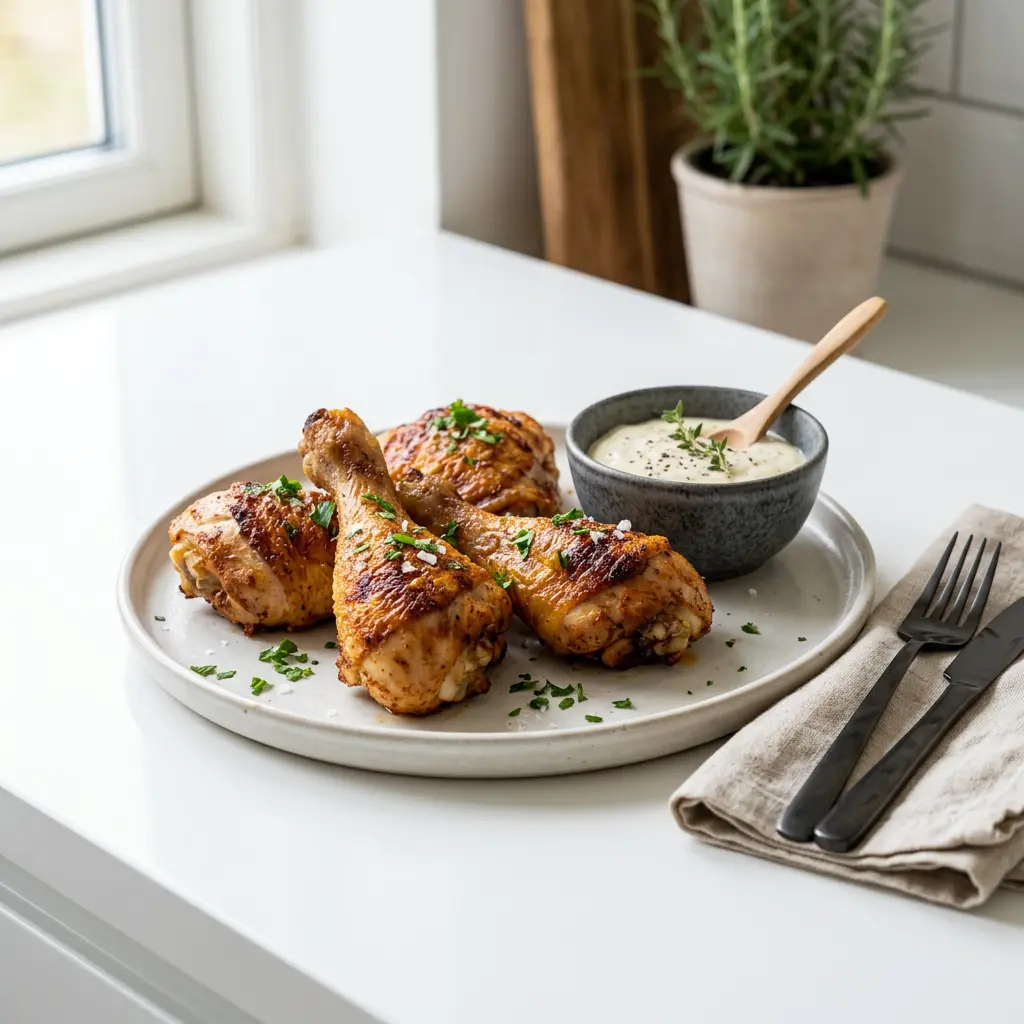 Foto de Perninhas de frango na air fryer pronto na airfryer