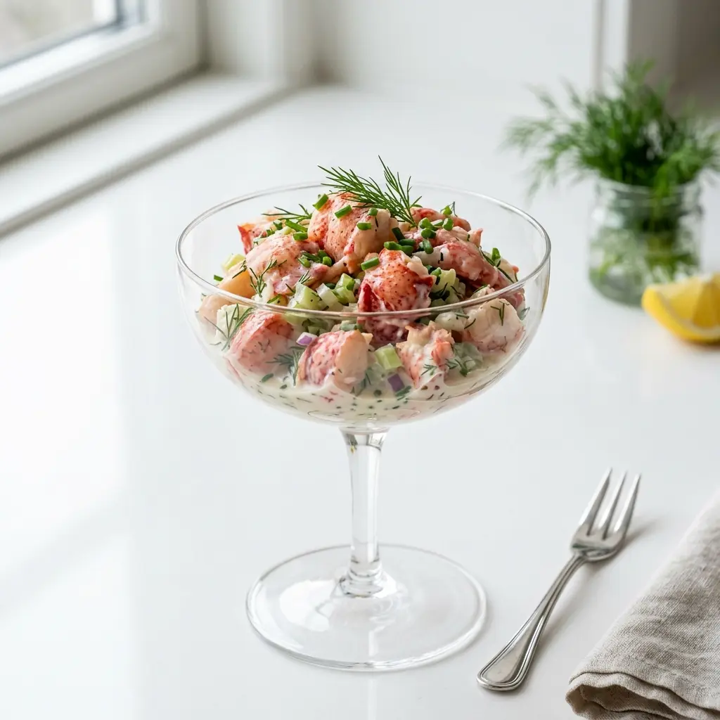 Receita de Salada de lavagante servida como salada fresca