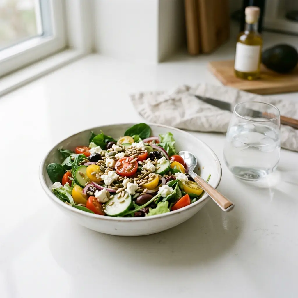 Receita de Salada mista servida como salada fresca