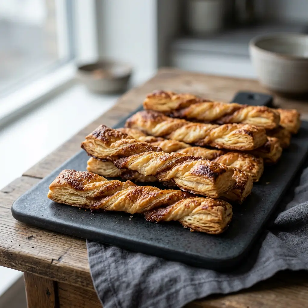 Foto de Snacks de massa folhada na air fryer pronto na airfryer