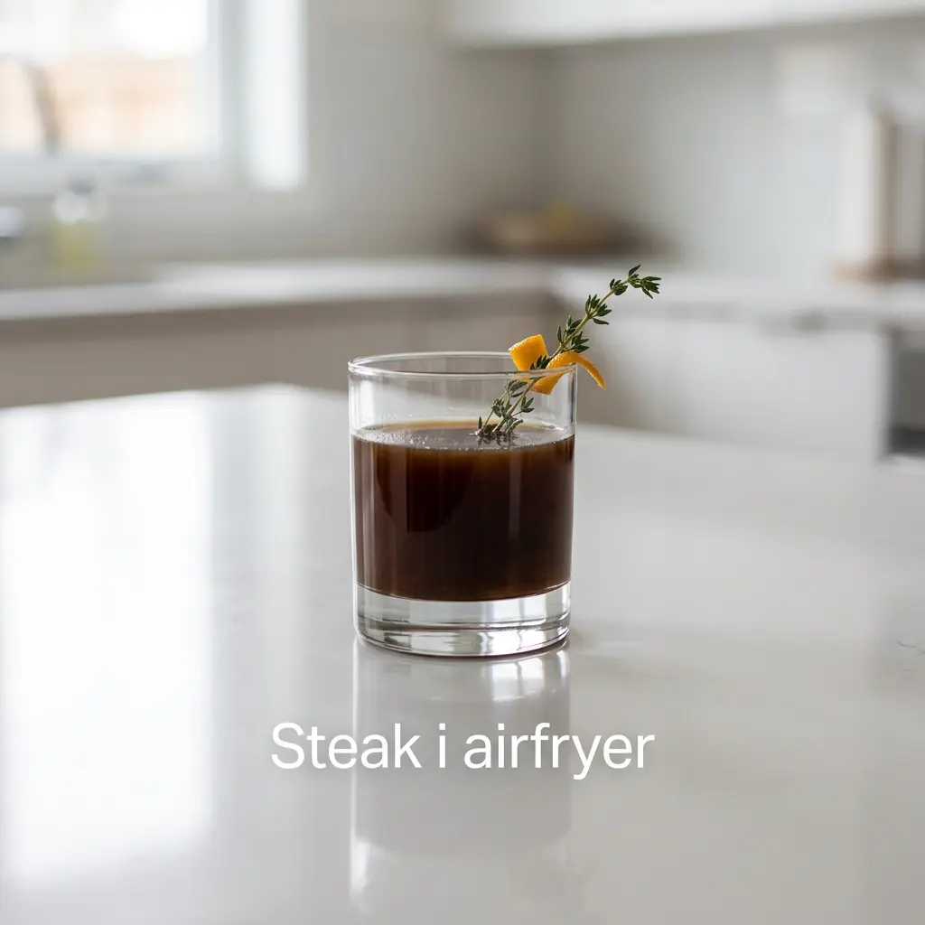 Foto de Steak na air fryer pronto na airfryer