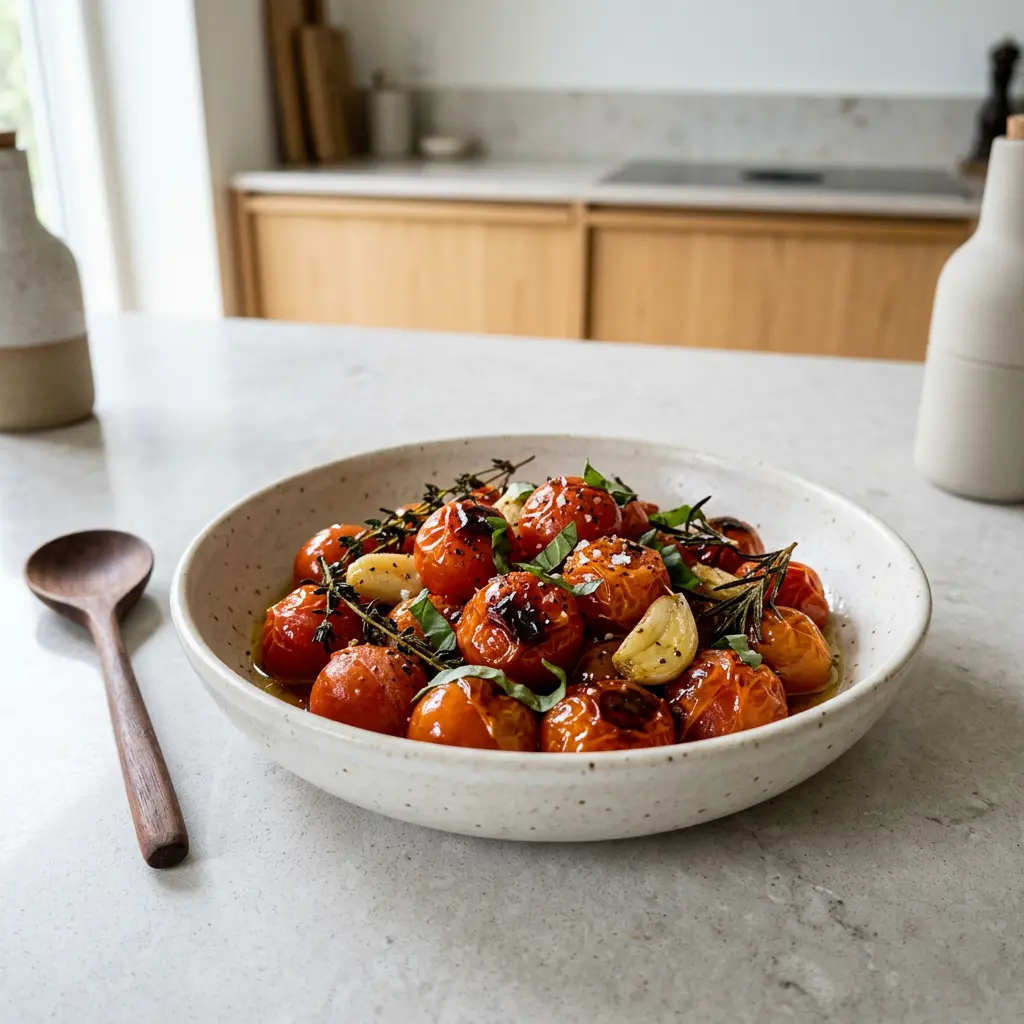 Foto de Tomate-cereja na air fryer pronto na airfryer