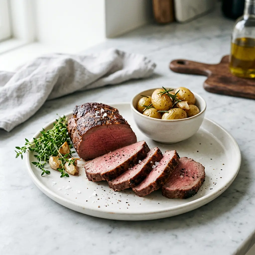 Foto de Vazia de vaca na air fryer pronto na airfryer